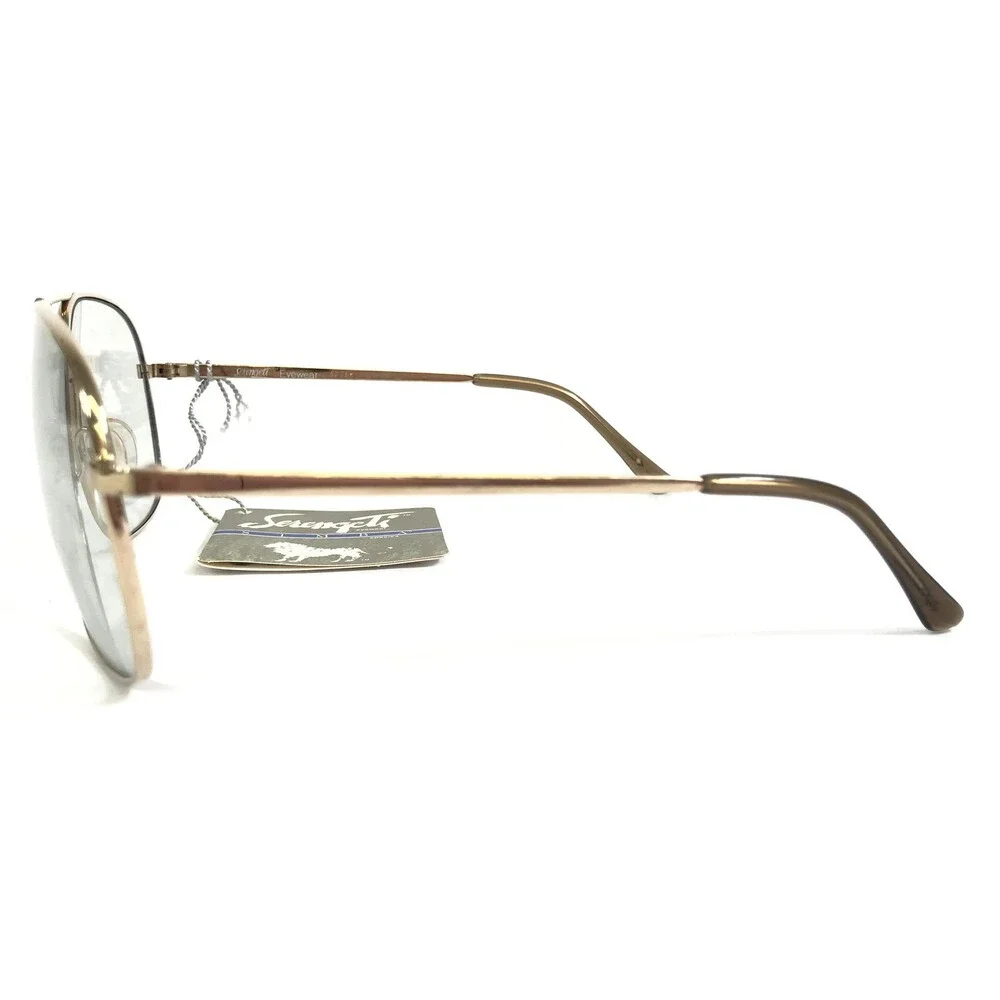 Vintage Serengeti Sunglasses Mens 5078M Species Gold Aviator Blue Photochromic